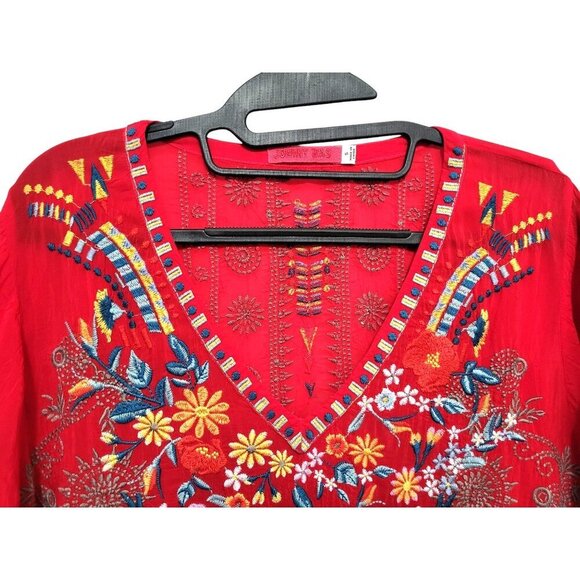 JOHNNY WAS Zillia Embroidered Tunic - Picture 4 of 17
